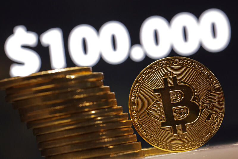 Bitcoin catapulted above $100,000 for the first time, a milestone hailed even by skeptics as a coming-of-age for digital assets as investors bet on a friendly US administration to cement the place of cryptocurrencies in financial markets reut.rs/4fYruRu 1/8