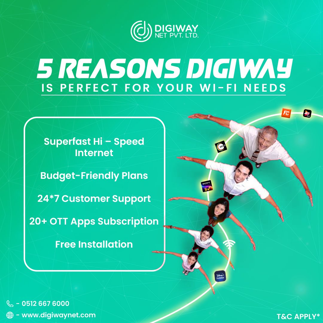 Digiway_Net's tweet photo. Upgrade your internet experience with Digiway - speed, stability, and satisfaction in every click.

DM or contact us now on 5126676000 to know Best Internet Plans.

#digiway #jiocinema #kanpur #OTT #prayagraj #hispeedinternet #Netflix #webserie #ChampionsTrophy2025 https://t.co/VakQKKorh5