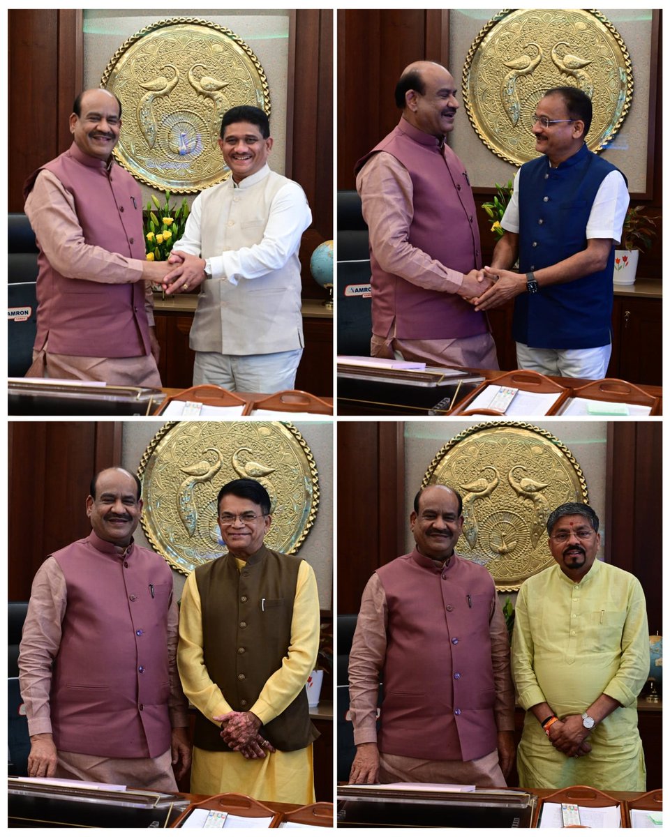 dhaval241086's tweet photo. Delighted to facilitate a meeting between Hon'ble Speaker Shri @ombirlakota Ji and MLAs from Valsad, Dang, and Navsari at his Delhi Parliament Office.

Grateful for his warm hospitality and kind words of appreciation. https://t.co/icG1ew4KSo