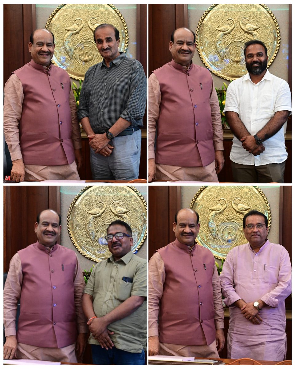 dhaval241086's tweet photo. Delighted to facilitate a meeting between Hon'ble Speaker Shri @ombirlakota Ji and MLAs from Valsad, Dang, and Navsari at his Delhi Parliament Office.

Grateful for his warm hospitality and kind words of appreciation. https://t.co/icG1ew4KSo