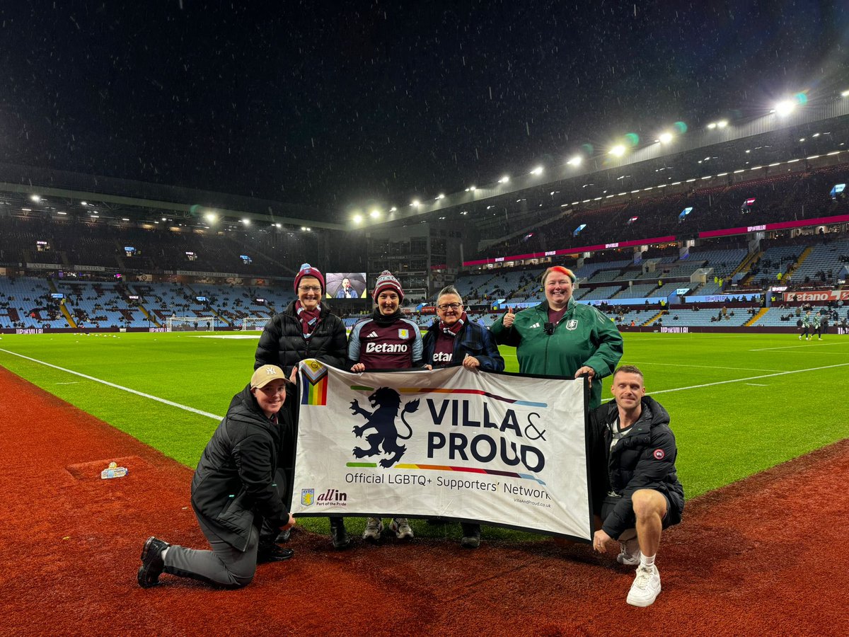 Lisa (@celtic_villan) on Twitter photo Last night was such a privilege, as part of the <a href="/VillaAndProud/">Villa & Proud</a> rainbow laces representatives, we watched the warm up pitch side & were in centre circle for players handshakes. Can’t stop smiling! Football is for everyone. #UTV Last night was such a privilege, as part of the <a href="/VillaAndProud/">Villa & Proud</a> rainbow laces representatives, we watched the warm up pitch side & were in centre circle for players handshakes. Can’t stop smiling! Football is for everyone. #UTV