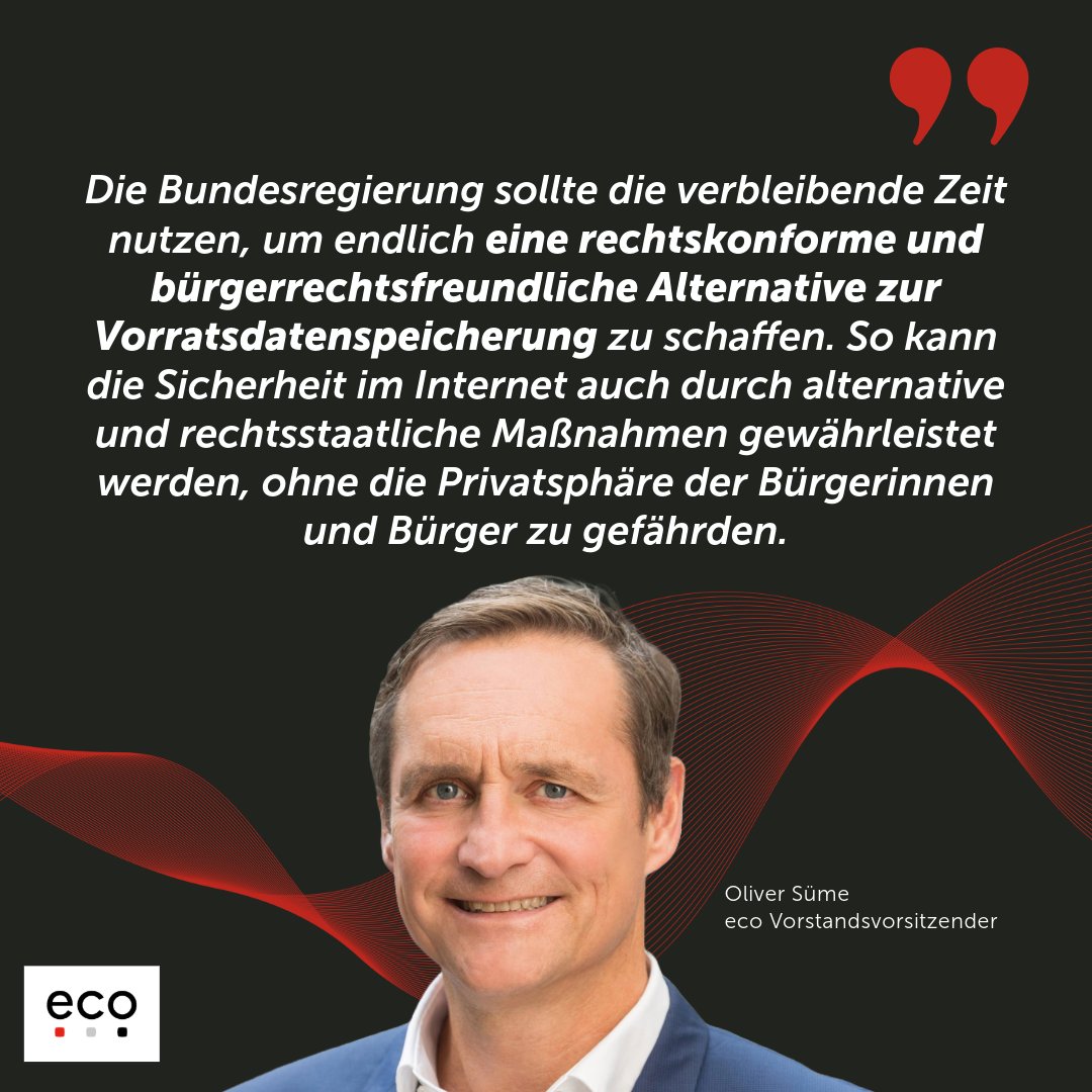 🚨 #QuickFreeze statt Vorratsdatenspeicherung!
eco fordert: #Grundrechte schützen, anlassbezogene Datensicherung auf richterliche Anordnung &amp; digitale Sicherheit stärken.🌐Mehr dazu hier 👉go.eco.de/8BQ9L0q