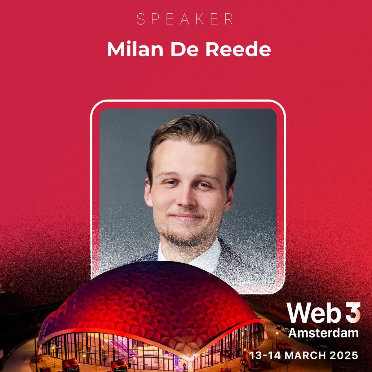 📢 We’re thrilled to announce that <a href="/milan_dereede/">Milan</a> will be joining us as a speaker at Web3 Amsterdam!   

💡 Discover the tools and insights of a Web3 mastermind charting new territory.

🎟️ Grab your ticket with CODE: web3    
web3amsterdam.com/tickets/