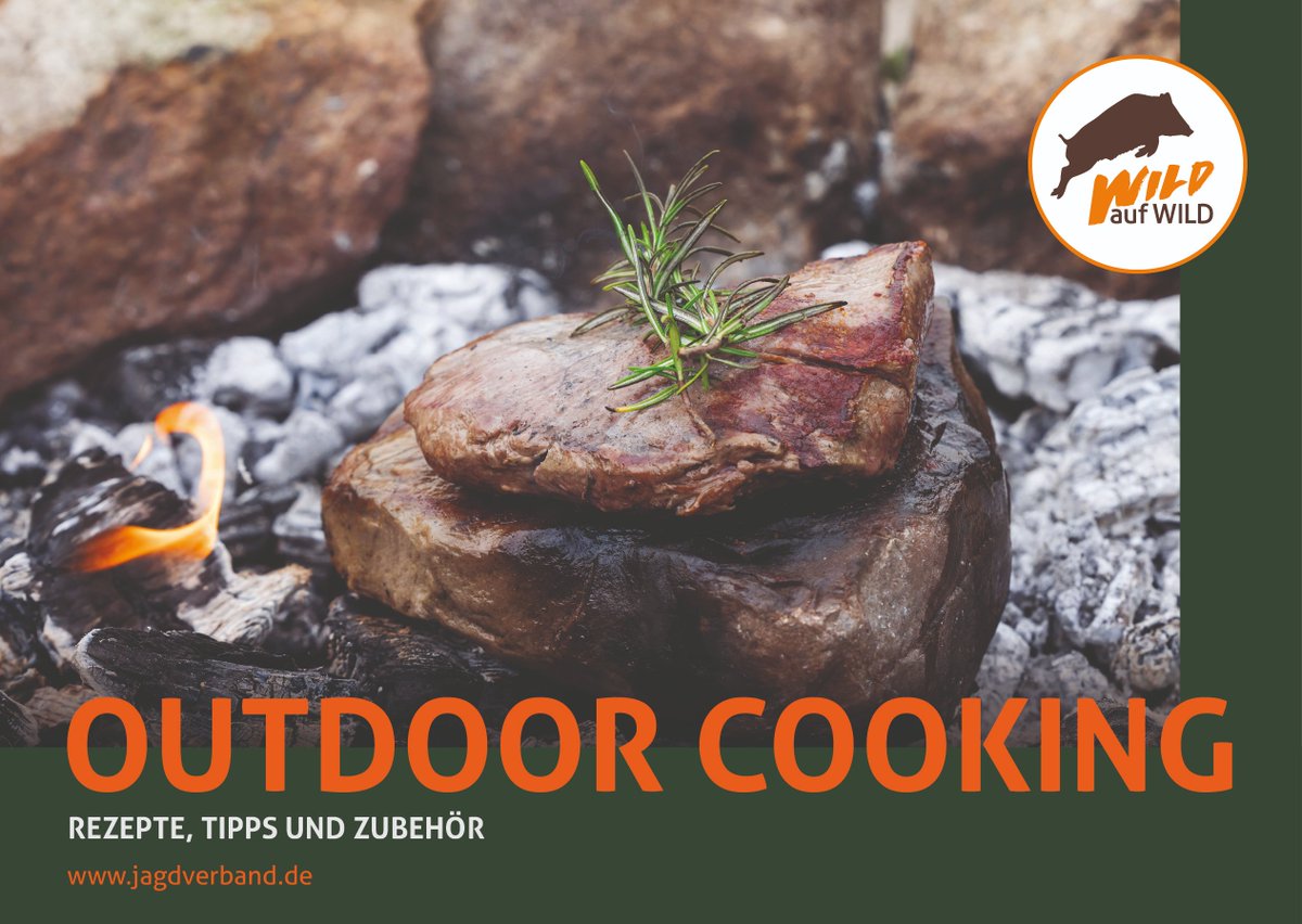 Neue Wild-auf-Wild-#Broschüre nimmt rustikale Zubereitungsmethoden in den Fokus. Ob direktes Garen in der Glut oder auf dem heißen Stein – "Outdoor Cooking" inspiriert mit Rezepten über den #Grill hinaus. Die Broschüre gibt es jetzt digital und als Druck. go.jagdverband.de/rqkx9