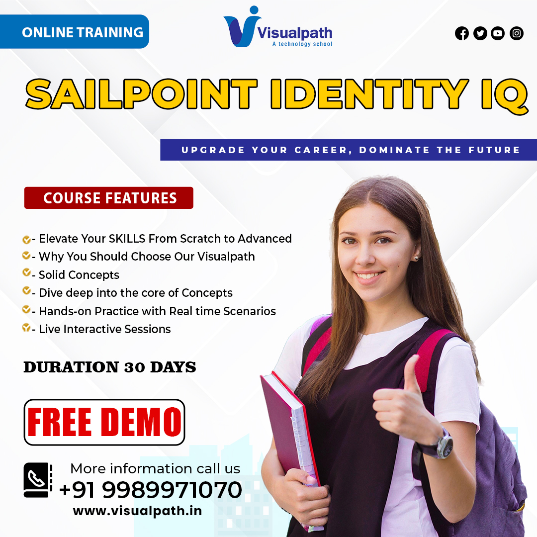 EVisualpat85693's tweet photo. Visualpath Advance your career with #SailPointTraining in Hyderabad. We provide to individuals globally in the USA, UK, etc. Call on: +91 9989971070
WhatsApp: https://t.co/KzVeNUhoqC
Blog link: https://t.co/7vtjGvq0wU
Visit us: https://t.co/Uf2Bd7sJ2h

#SailPoint @VisualpathPro https://t.co/ugjcP94JuN