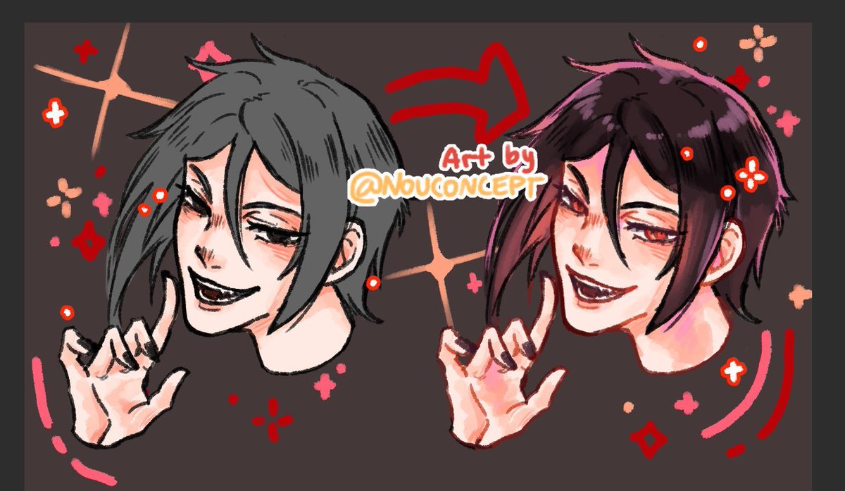 nouconcept's tweet image. some practices done for my silly tutorials! 🎨🧡🌈