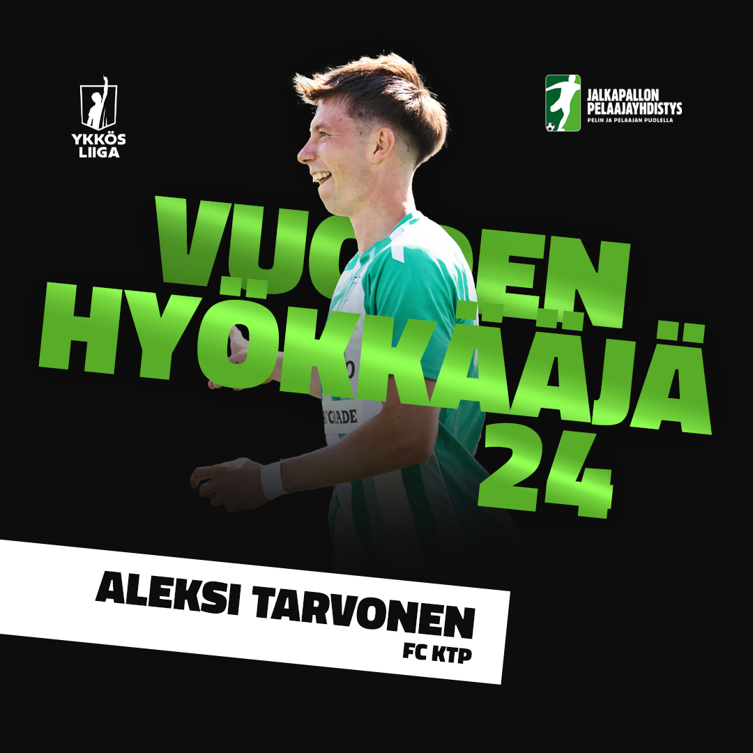 <a href="/ykkosliiga/">Ykkösliiga</a> | 𝗣𝗮𝗿𝗵𝗮𝗮𝘁 𝗽𝗲𝗹𝗶𝗽𝗮𝗶𝗸𝗸𝗮𝗸𝗼𝗵𝘁𝗮𝗶𝘀𝗲𝘁 𝗽𝗲𝗹𝗮𝗮𝗷𝗮𝘁

🧤 Pyry Piirainen, <a href="/JippoJns/">Jippo Joensuu</a>
🛡️ Tabi Manga, <a href="/KTPKotka/">KTP</a>
⚖️ Sergei Eremenko, <a href="/FFJaro/">FF Jaro</a>
⚡ Aleksi Tarvonen, <a href="/KTPKotka/">KTP</a>

#pelaajanääni #captainsball2024