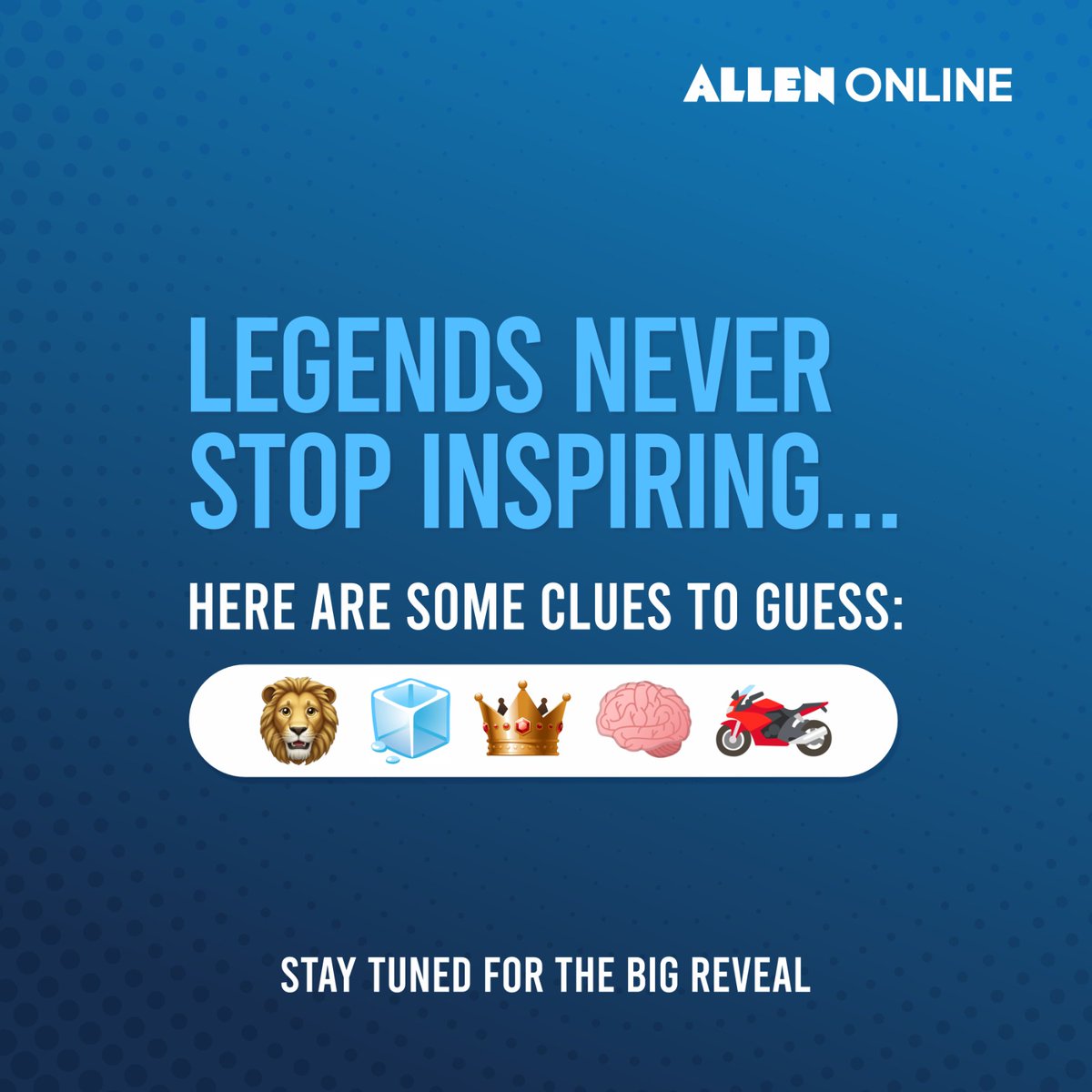 Ek legend, ek inspiration, ek asli gem 💎—jo baar-baar prove kar chuka hai ki pressure creates diamonds 🌟

Aap guess kar sakte ho yeh incredible insaan kaun hai? 🧐
Clue image mein hai 🔍

⏰ Big reveal aaj shaam 7 baje! Stay tuned, students! 🎉

#Bigreveal #staytuned