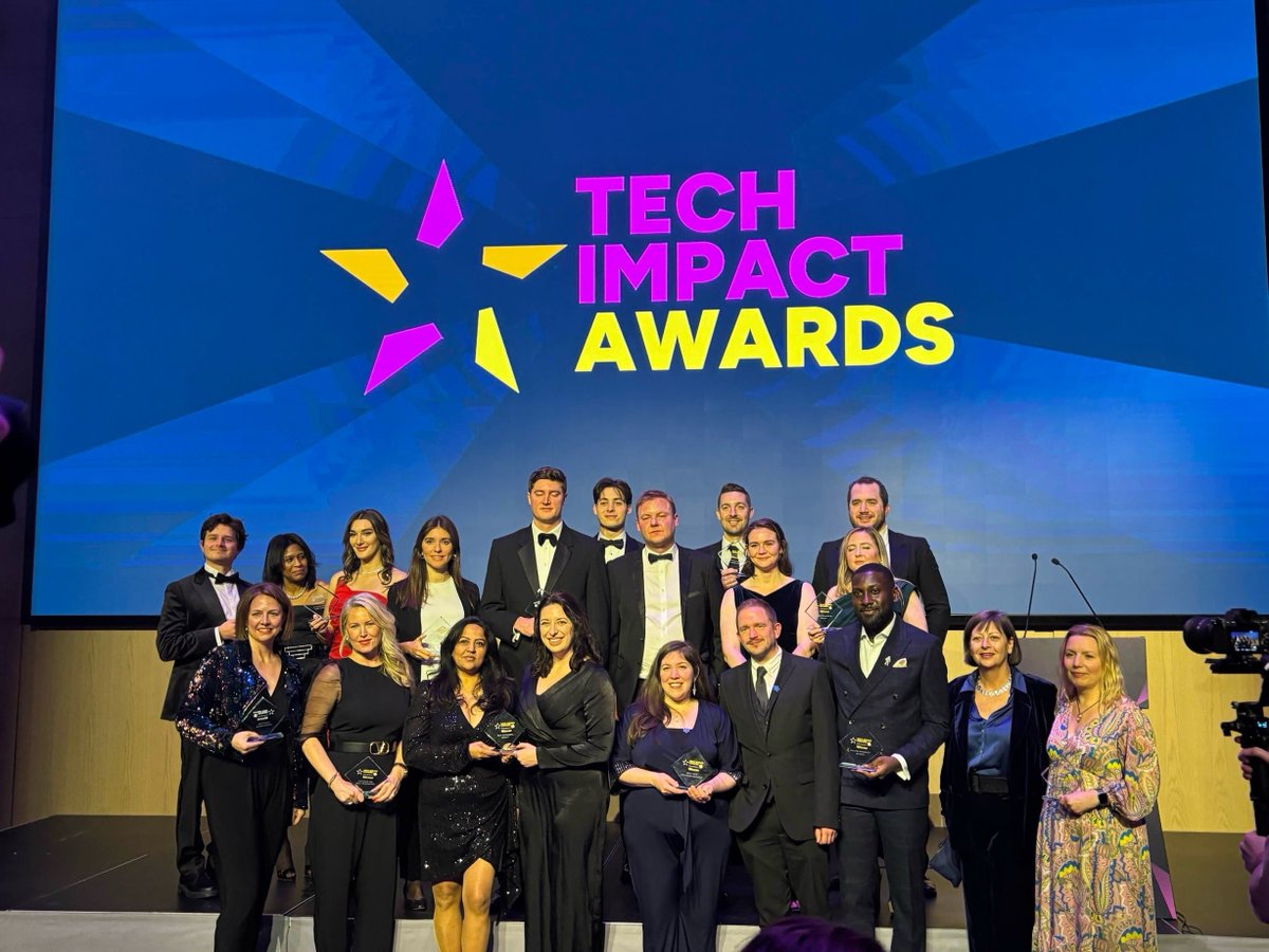 Tech_She_Can's tweet photo. We are so proud to have won the Tech Impact Award for “Inspiring the Next Generation” - Not for Profit! Huge thanks to our Champions, Partners, Trustees &amp; Steering Group for supporting Tech She Can’s mission. Congrats to all finalists &amp; to our amazing team! 🚀
#TechImpactAwards https://t.co/0ZYC22cPIR