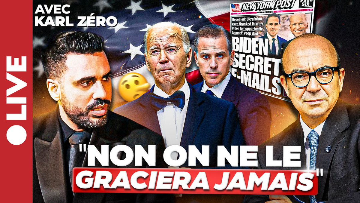 idrissaberkane's tweet image. - "Le portable de Hunter Biden est une théorie du complot"

- "Le portable de Hunter Biden est une intoxication Russe"

- "Non, Biden ne graciera JAMAIS son fils"

...et voilà donc Hunter Biden gracié pour TOUS les crimes commis entre 2014 et 2024... Mais c'était une théorie du…