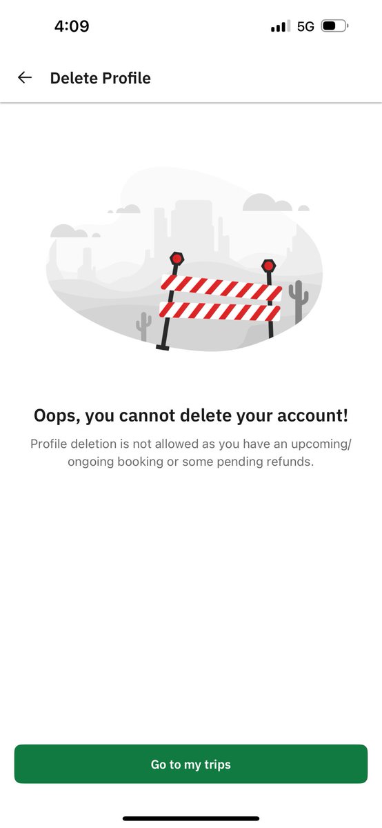 jkrrrrr's tweet photo. @Zoomcar_India Thanks for the quick response. Both of my profiles says the same thing. Unable to delete the profile due to an ongoing trip. But I don’t have any on going trip. https://t.co/jPMkJrRFMf