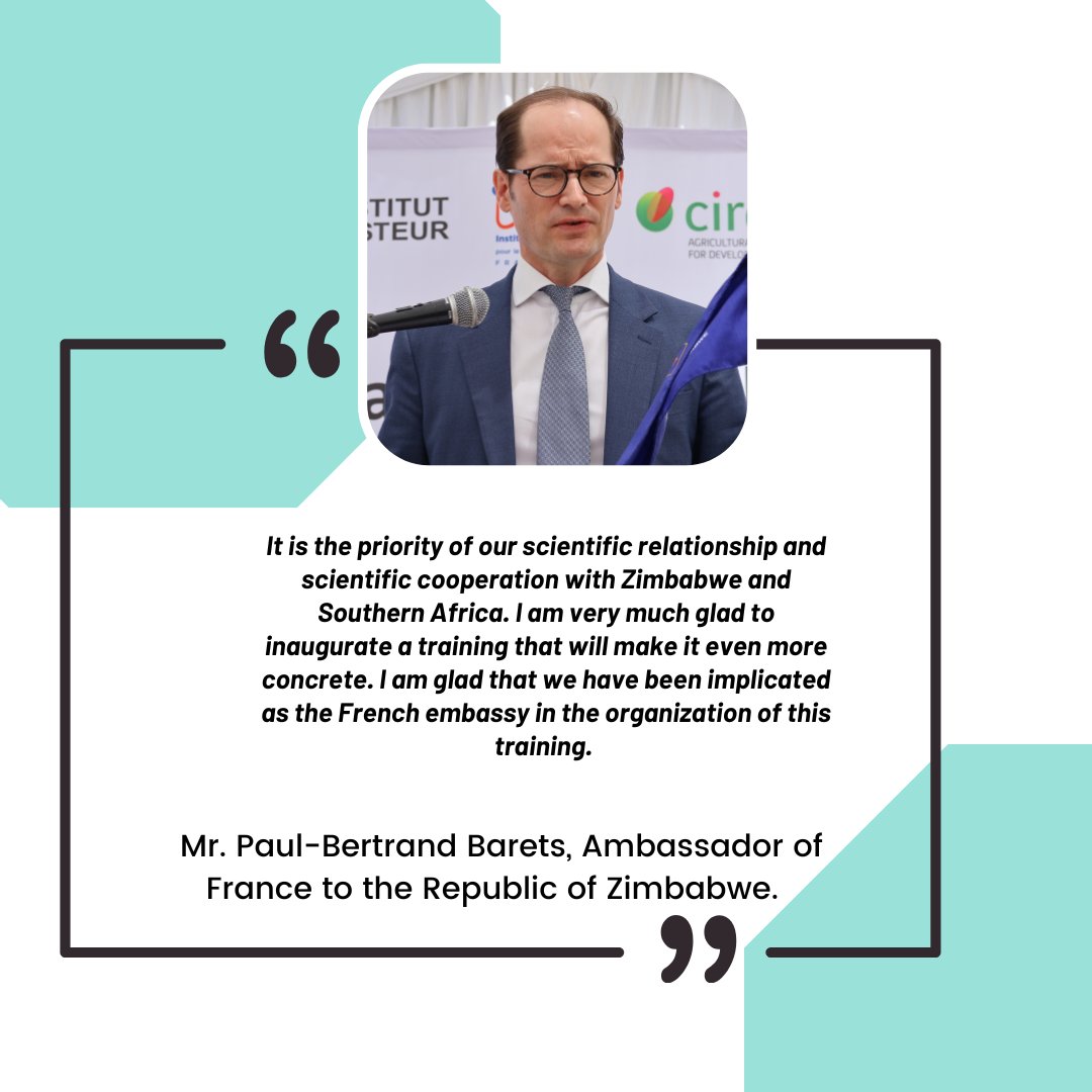 Le Cirad en Afrique australe et à Madagascar (@cirad_aam) on Twitter photo Speaking @ the 8th International Course on Surveillance & Control of #Rabies in Harare, Mr. Paul-Bertrand Barets, Ambassador of France to 🇿🇼says, that <a href="/FranceZimbabwe/">France in Zimbabwe 🇫🇷🇿🇼</a> is excited to inaugurate a training aimed at strengthening 🇫🇷scientific relationship and cooperation with 🇿🇼 & 🌍 Speaking @ the 8th International Course on Surveillance & Control of #Rabies in Harare, Mr. Paul-Bertrand Barets, Ambassador of France to 🇿🇼says, that <a href="/FranceZimbabwe/">France in Zimbabwe 🇫🇷🇿🇼</a> is excited to inaugurate a training aimed at strengthening 🇫🇷scientific relationship and cooperation with 🇿🇼 & 🌍