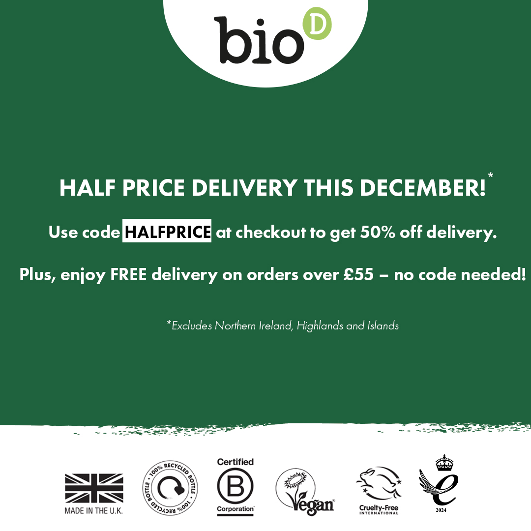 thebiodcompany's tweet photo. 🎄 Make your home merry and bright this Christmas with our limited edition Spiced Apple Handwash! 🍎✨
Half price delivery on orders under £55 this month*!
Shop now: https://t.co/hH1UTFizS6
*T&Cs apply
#BioD #SpicedApple #Christmas #LimitedEdition https://t.co/uK1FsFsh0v