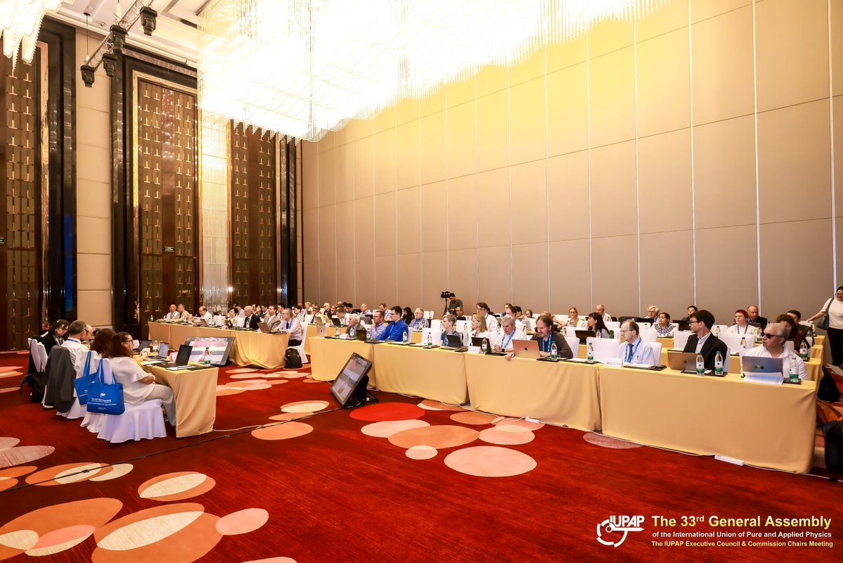 IUPAP_physics's tweet image. Thanks to the @Joint_Institute for this article about the IUPAP 33rd General Assembly ✨
bit.ly/3ZpLqpl