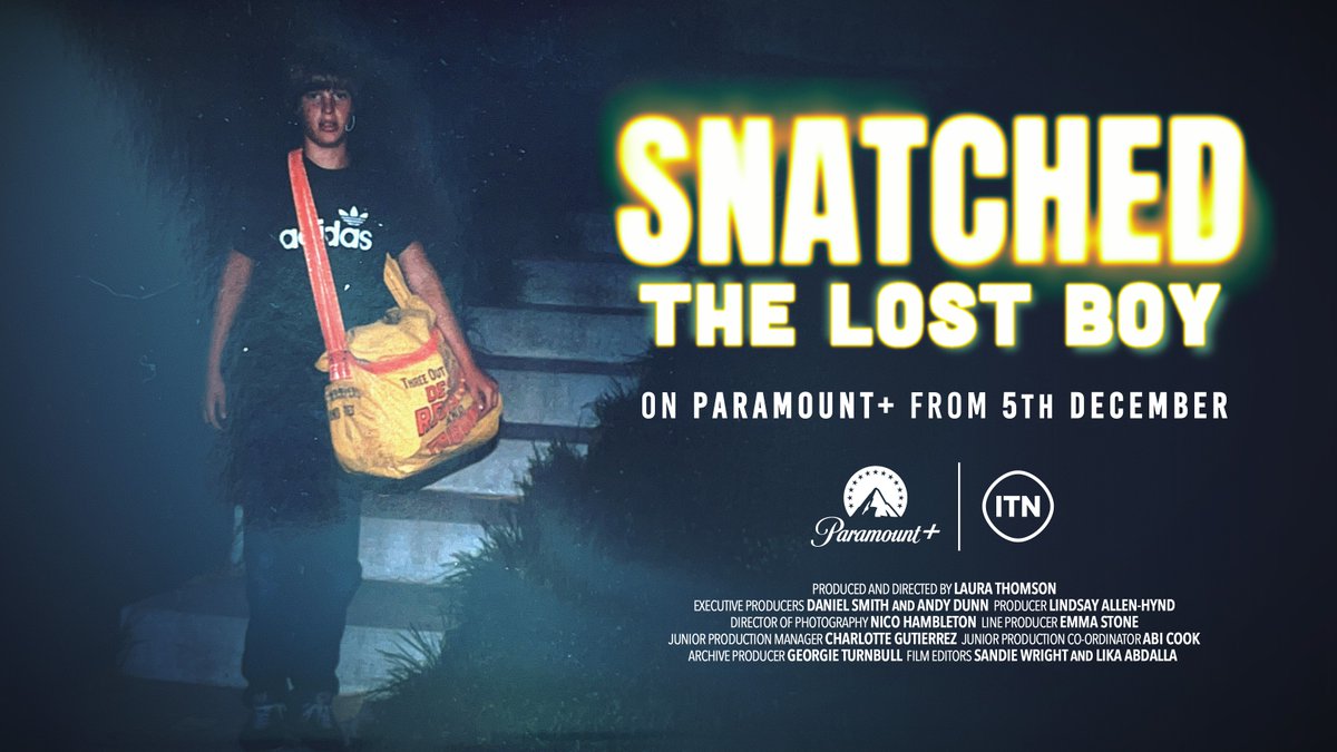 ITNProductions's tweet image. #Snatched launches TODAY on @paramountplus 
This trilogy of films examines some of the most chilling kidnapping cases in recent history, weaving together mystery, tragedy, and intrigue.