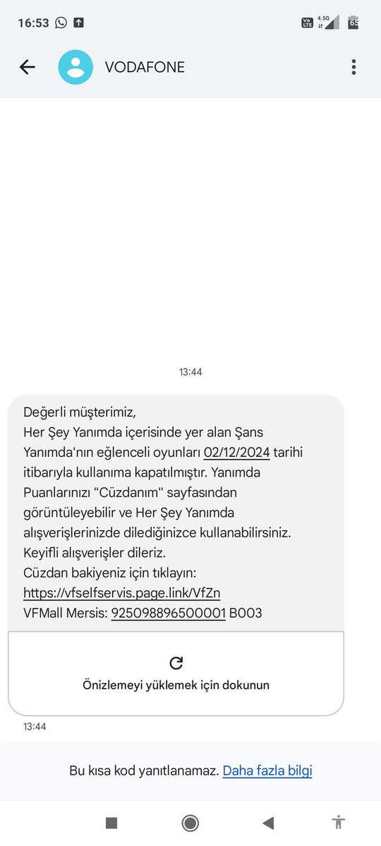 🔴#SONDAKİKA | Casino oyunlarını mobilde oynattığını ifşa ettiğim Vodafone tüm şans oyunlarını platformlarından kaldırma kararı aldı.

Bu oyunlar kumar değil, şans oyunu diyerek savunuluyordu. 

Şans oyunu adı altında kumar oynatan diğer platformlara da inceleme yapılıyor.