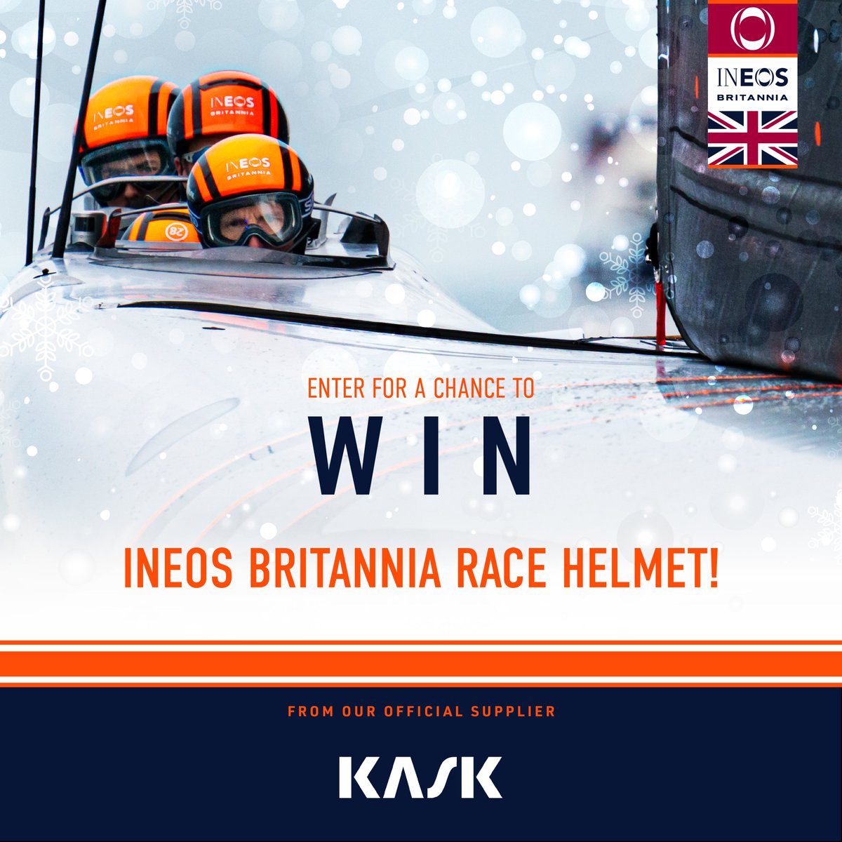 It’s Christmas competition time! ✨🎄
 
WIN an INEOS Britannia race helmet from the 37th America’s Cup 🏆 from our official supplier KASK
 
Don’t miss out ⏳enter now link here: athenaracingpromotions.co.uk/competition-hu… #INEOSBritannia #AC37 #KaskSport