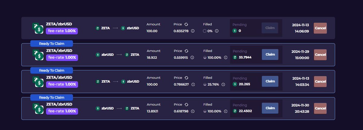 jerrylin00's tweet photo. 最近在discord常常看到有人對於 @zetachain的Swap 跟質押機制想理解怎麼做可以達到最大收益，在深入探討之前，先追蹤我們的社群頻道，隨時了解最新活動！
👉 中文區 Telegram：https://t.co/k2QMOCNALz
👉 官方推特：@ZetaChain_CH

1⃣ ZetaChain 質押活動特點
ZetaChain 提供多樣的質押選擇，滿足不同類型投資者的需求，以下是主要質押選項的特點解析：

🔰 ZetaHub 質押：穩定收益
固定年化收益：ZetaHub 上的傳統質押提供 10% 固定APR，適合希望穩定增值的用戶。
適用人群：長期看好 $ZETA 發展，且追求穩健收益的投資者。

🔰 iZUMi Finance 質押：高額即時回報
特點：當有 Farm 活動時，質押池（如 USDT+ZETA、ETH+ZETA 等）可達到 100%以上的APR。
即時獎勵，可隨時提取收益，彈性高。
適用人群：追求短期高額回報、積極參與活動的用戶。
注意事項：池子大小影響獎勵穩定性，適合對市場波動敏感的用戶。

🔰 Eddy Finance 質押：穩定但不確定的高回報
特點：獎勵按週分發，收益依賴於幣價和質押池大小。
適合分散風險，選擇多幣種組合的投資者。
適用人群：偏好穩定收益，但願意接受一定不確定性風險的用戶。

2⃣ ZetaChain Swap 機制推薦
在資產交換方面，iZUMi Finance 和 Eddy Finance 提供了不同的 Swap 機制，各有優勢：

🔰 Eddy Finance：即時兌換，滑點小
特點：
使用傳統 Swap 機制，交易滑點低，與市場價格接近。
適合需要大額快速兌換的用戶。
適用場景：新手或偏好低風險交易的用戶。

🔰 iZUMi Finance：靈活定價交易，套利潛力高
特點：
透過流動性池完成交易，滑點大，兌換量越大滑點越明顯。
支援 定價交易策略，用戶可指定價格完成資產兌換。
套利策略：
設定高於市場價格的賣單（如 $ZETA 現價 $0.9，可設定 $0.99 賣出）。
設定低於市場價格的買單（如 $ZETA 設定 $0.81 買入）。
此策略在流動性較低的池子中效果顯著，可實現高額利潤。
適用場景：資深用戶，希望利用市場波動進行套利操作。

3⃣ 質押與Swap 機制的搭配建議
🛠️ 穩健型策略
質押：ZetaHub，獲取 5% 固定年化收益。
Swap：Eddy Finance，用於快速兌換和交易。
🚀 進取型策略
質押：iZUMi Finance，在 Farm 活動中獲取高額回報。
Swap：iZUMi Finance，利用定價交易策略進行套利操作。
⚖️ 平衡型策略
質押：ZetaHub 和 Eddy/iZUMi 質押池分散資產。
Swap：根據需求靈活選擇平台完成資產兌換。

4⃣ 總結
ZetaChain 提供了多樣化的質押和收益選擇，從穩定收益的 ZetaHub，到高回報但具波動性的 iZUMi 和 Eddy 平台，每種策略都具有其特定的優勢。當 iZUMi 和 Eddy 平台推出活動時，通常伴隨高效收益，建議多關注 Zeta 官方社群，及時獲取最新活動消息，並積極參與以把握高回報機會。

而在活動結束或無特別回報的時期，收益較低的 iZUMi 和 Eddy 平台可能不適合作為長期選擇，此時將資產放置於 ZetaHub 進行穩定質押或選擇 Zearn 的 Dapp，成為更適合的方式。不過需要注意的是，ZetaHub 質押具有 21 天解鎖期，適合長期不頻繁調整資產的用戶。

簡而言之，有活動時參與活動是最佳選擇，而對於不想頻繁操作或長期持有資產，將資金放入 ZetaHub 進行穩定質押是一種更省心的方式。可以根據自身風險偏好與資金計劃，靈活搭配質押與資產管理策略，實現收益的最佳化與資產的高效利用。

🟢 參與質押活動，實現資產增值！
🔵 探索 Swap 機制，抓住套利良機！
🟡追蹤中文telegram跟discord參與更多活動獎勵！

👉 記得關注 @zetachain 和 @ZetaChain_CH，了解最新活動和市場動態！