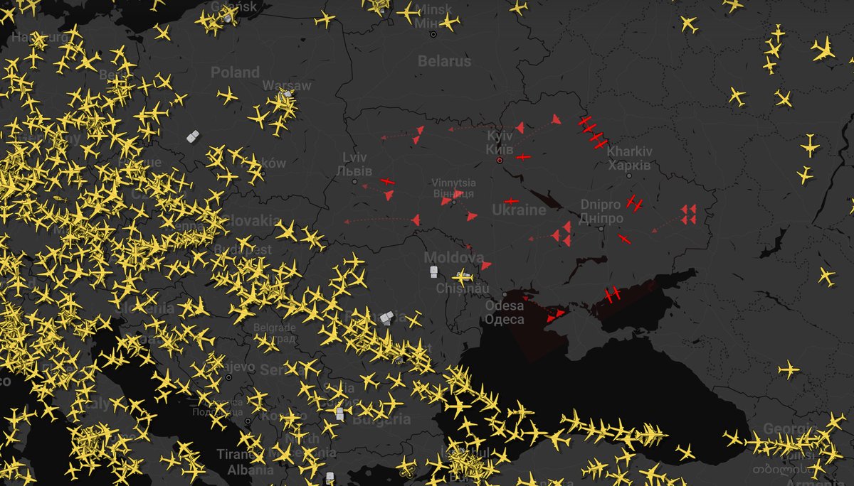 FlightRadar in Ukraine