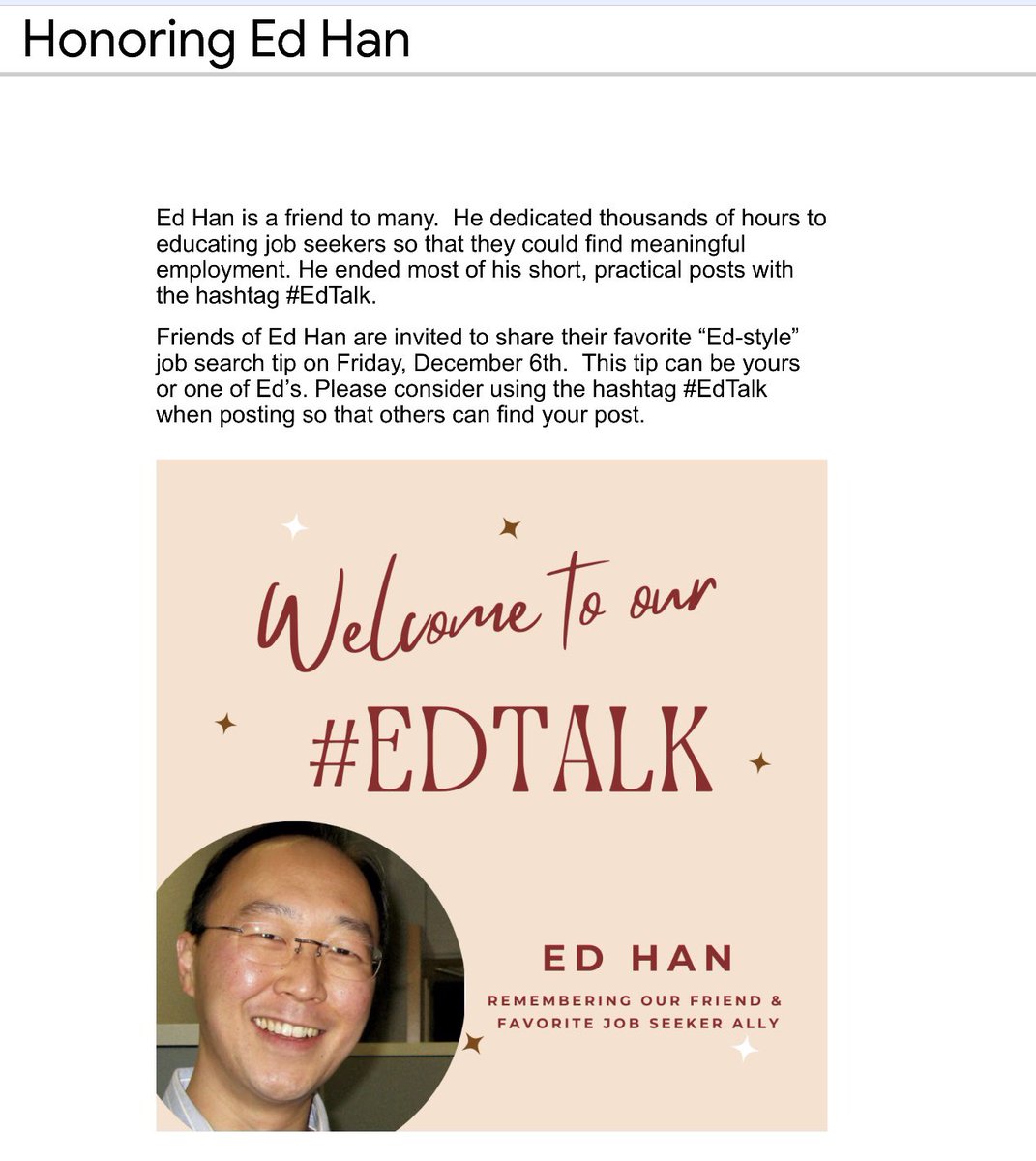 klgifted's tweet image. Wishing you peace and serenity @ed_han - #edtalk #riped