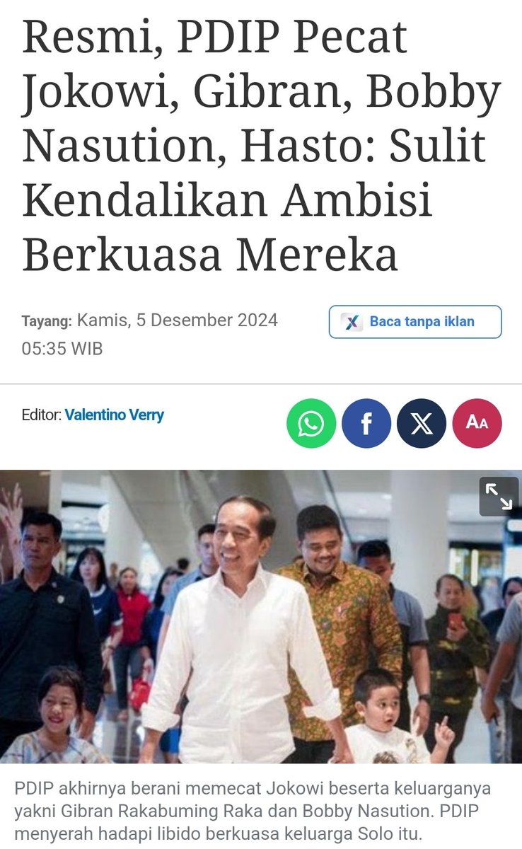 Resmi setelah di Copot dan akhirnya dipecat.