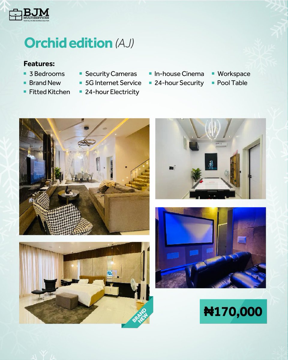 Bjmmultiservice's tweet image. We’re spreading cheer with these massive offers on all our apartments

Swipe to the last slide to view available offers! 

✨5% off when you book before December 12th

So hurry! DM us to book now! 📌

#Bjmmultiservices #SpotifyWrapped2024 #shortletsinlagos #Bitcoin