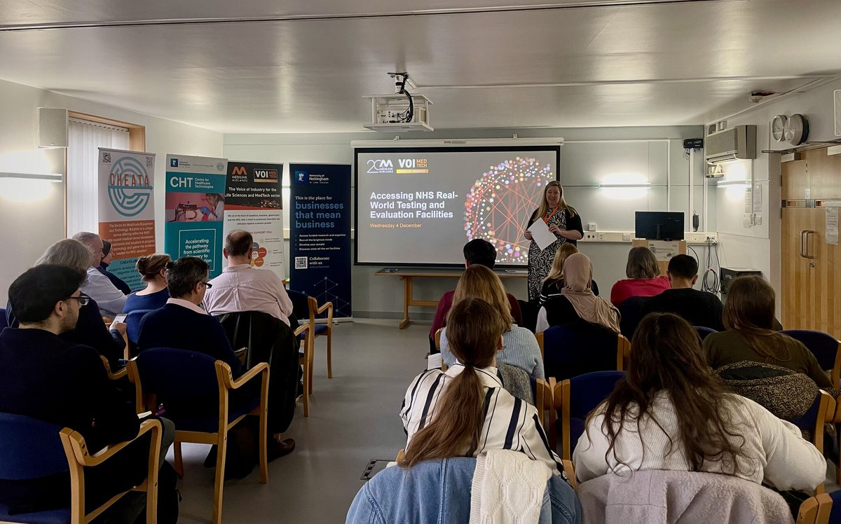 Medilink Midlands (@medilinkmids) on Twitter photo Yesterday, we toured the Trent Simulation & Clinical Skills Centre and the Nottingham Clinical Research Facility at QMC. 🩺🔬
Teaming up with <a href="/QMC_CHEATA/">CHEATA</a>, <a href="/UniofNottingham/">Uni of Nottingham #WeAreUoN</a> & <a href="/CentHealthTech/">Centre for Healthcare Technologies</a>, delegates learnt more about how the organisations can support innovation in the sector. Yesterday, we toured the Trent Simulation & Clinical Skills Centre and the Nottingham Clinical Research Facility at QMC. 🩺🔬
Teaming up with <a href="/QMC_CHEATA/">CHEATA</a>, <a href="/UniofNottingham/">Uni of Nottingham #WeAreUoN</a> & <a href="/CentHealthTech/">Centre for Healthcare Technologies</a>, delegates learnt more about how the organisations can support innovation in the sector.