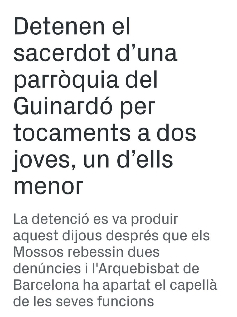Arran_Guinardo's tweet photo. Denunciem els abusos comesos a la parròquia de Mare de Déu de Montserrat! 

Aquests fets, un cop més, posen al descobert no només un seguit de pràctiques delictives perpetrades en incalculables ocasions per depredadors sexuals (…) https://t.co/JjvwnjzRuv