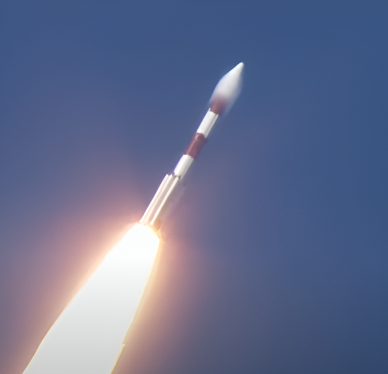 TurboL40's tweet photo. Cool vapour cones in today's liftoff! #ISRO #PSLV #PROBA3 https://t.co/i8gqZ07dbd