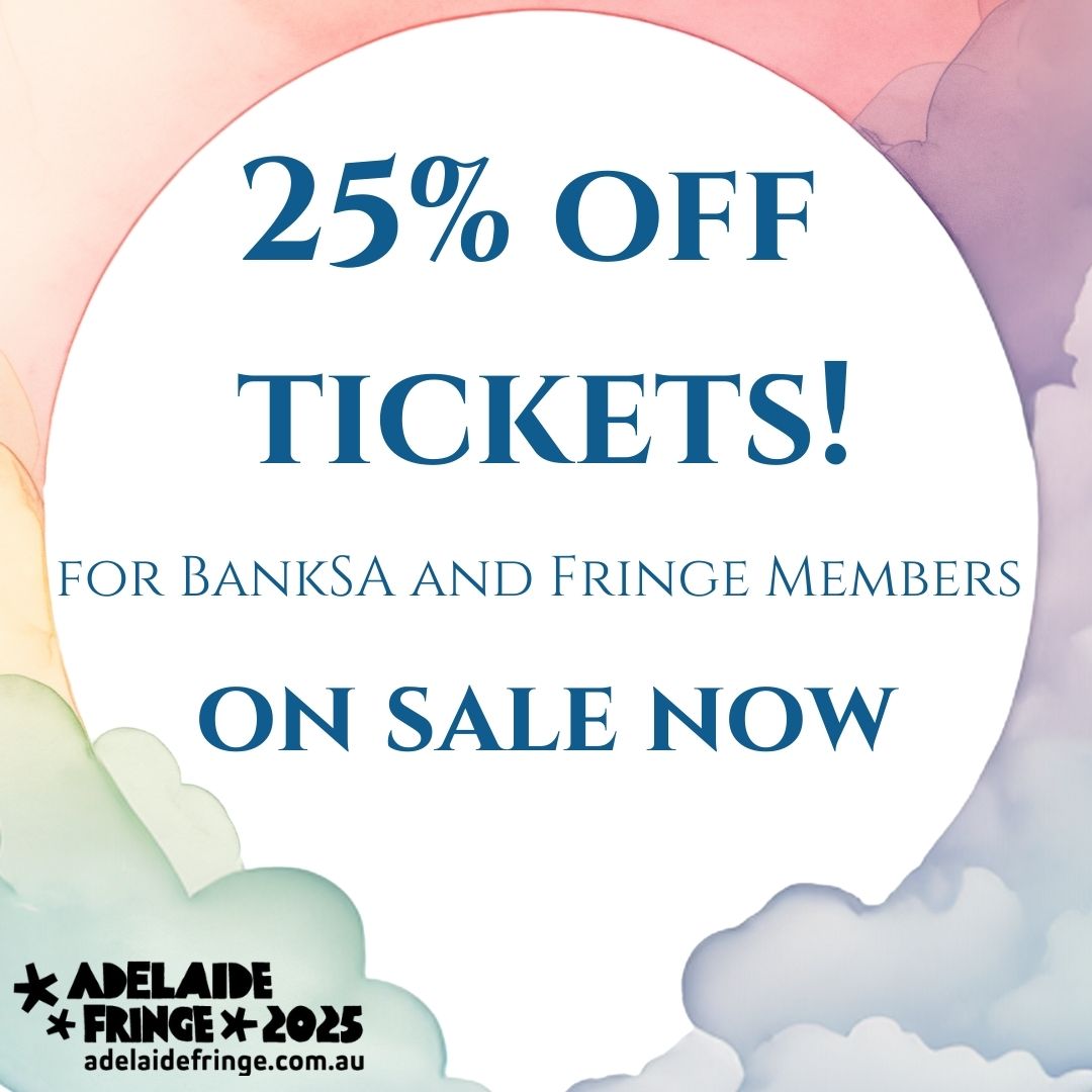 PSA: Are you a <a href="/BankSA/">BankSA</a> customer or Fringe Member? 💳 ✨ You have exclusive access to the <a href="/ADLfringe/">Adelaide Fringe</a> 2025 program pre-sale today! And you can get up to 25% off full price tickets or 2for1 🤑 Be quick, there’s a limited number available
#joannehartstonepresents #adlfringe