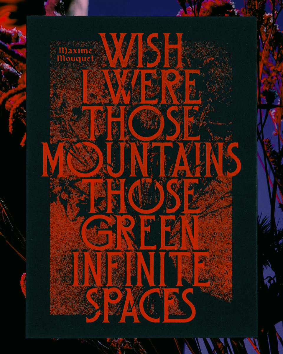 m_borowczyk's tweet image. Latest work for my beloved Maxime Mouquet 🥀 

Photography: Gregory Balsamo
Set design and production: Valériane Dousse
Art direction &amp;amp; typography: yours truly