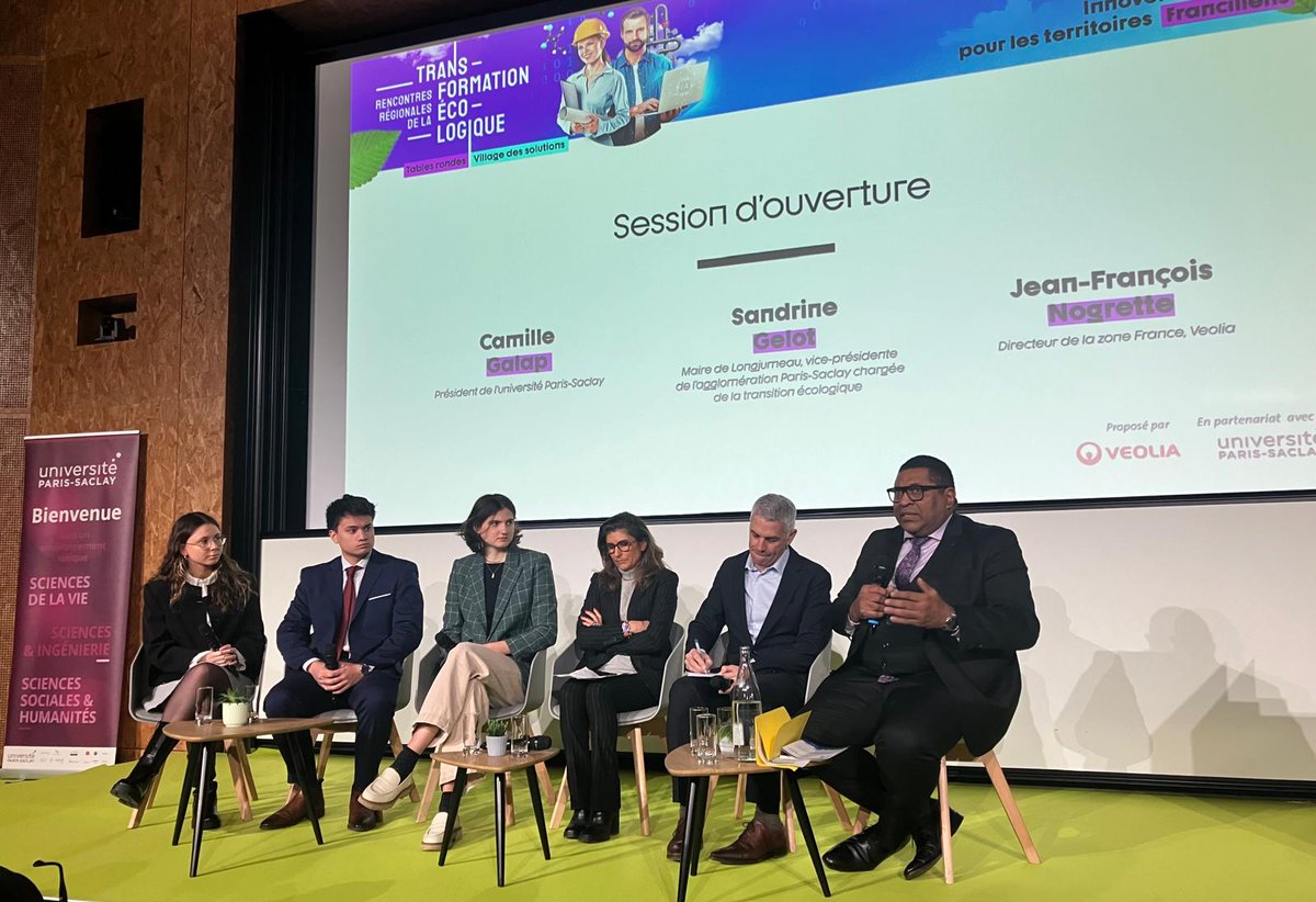 Université Paris-Saclay (@univparissaclay) on Twitter photo 🌍 Rencontres Régionales de la Transformation Écologique !
En partenariat avec <a href="/Veolia_FR/">Veolia France</a> nous accueillions au sein du bât. Henri Moissan, des experts & acteurs engagés pour innover ensemble face aux défis climatiques.♻️
➡️ Rejoignez-nous jusqu'à 16h : tinyurl.com/zpv7skta 🌍 Rencontres Régionales de la Transformation Écologique !
En partenariat avec <a href="/Veolia_FR/">Veolia France</a> nous accueillions au sein du bât. Henri Moissan, des experts & acteurs engagés pour innover ensemble face aux défis climatiques.♻️
➡️ Rejoignez-nous jusqu'à 16h : tinyurl.com/zpv7skta