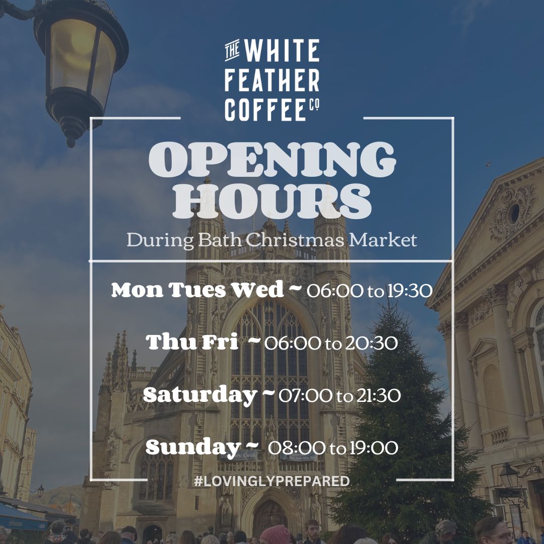 White_FeatherCC's tweet image. 💫🌲 B A T H   C H R I S T M A S   M A R K E T S 🌲💫

We are loving strolling around the #market with a hot coffee in our new branded #keepcups! We are open later during the markets so don’t forget to pop in and see us on Platform 2 on your way in or out.