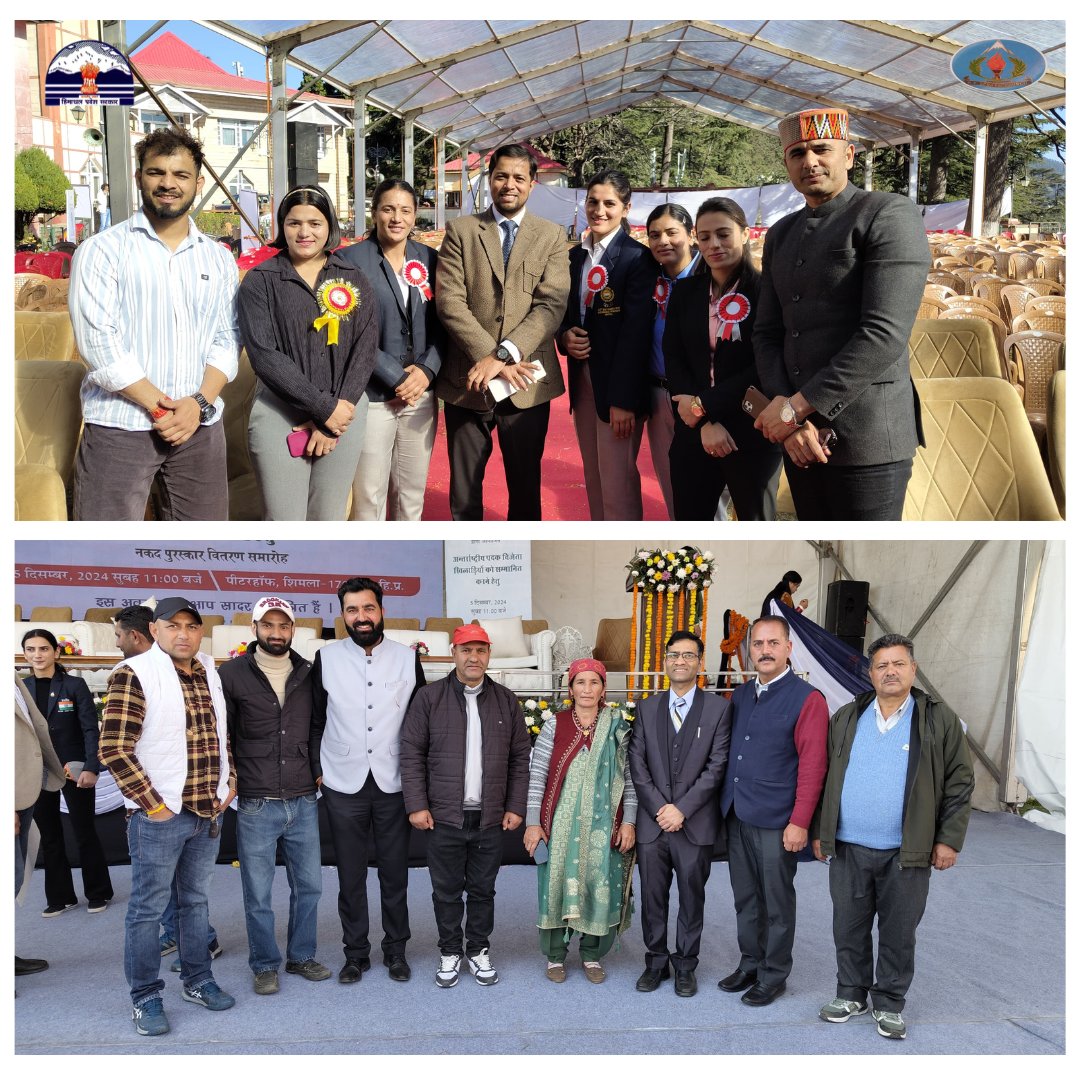 dyss_hp's tweet photo. 🏅 Celebrating Excellence! 🏅
The Cash Award Distribution Ceremony in Peterhoff, Shimla was a proud moment as we honored our medal-winning athletes. We were also delighted to have esteemed guests who support and inspire the spirit of sports in our community. 🌟 https://t.co/aJZ61Hmfpi