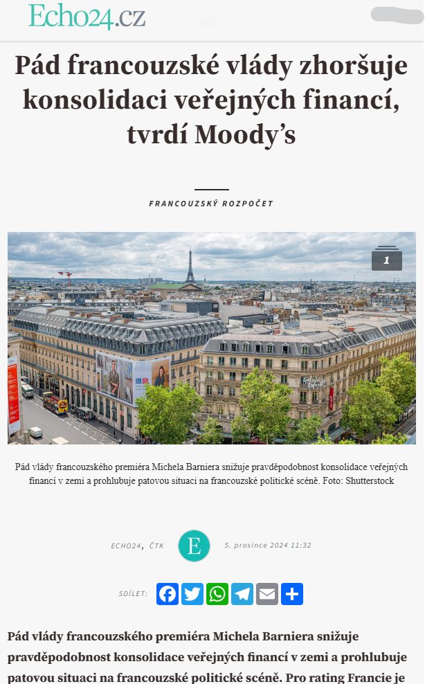 fakenewsvsdata's tweet photo. @CunekJiri Až na woke progresivistický Deník N nebo Deník Ne?
Podepisuji!
Pád francouzské vlády zhoršuje konsolidaci veřejných financí - https://t.co/MQTtcAHUfp
A GreenDeal ne?😮
@ondracernyy
@spanelx
#Echo24 https://t.co/oATPRjVH8d