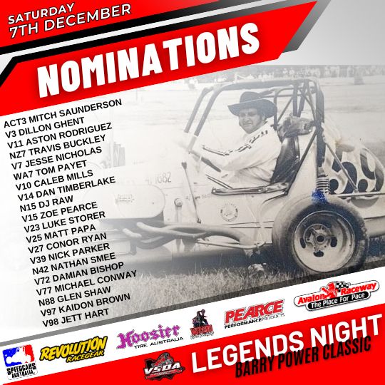 This weekend Avalon Raceway will host a stout field including the recently crowned SA1 Kiwi racer NZ7 Travis Buckley along with the W.A's Tom 'Buddha'' Payet &amp; former Aussie Champ Kaidon Brown amongst the mix with our local Victorian throttle stompers.
