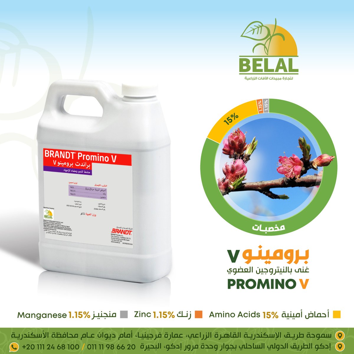 belalagro's tweet photo. #عملائنا_الكرام يسعدنا أن نقدم لحضراتكم ثاني أحدث إضافتنا للسوق المصري منتج :
📷📷برومينو فى Promino V 📷📷
(الأفضل لتنشيط النمو الخضرى ومضاد الإجهاد)

لمزيد من التفاصيل : https://t.co/pD7kRGNOnG https://t.co/Z3OASIhThm
