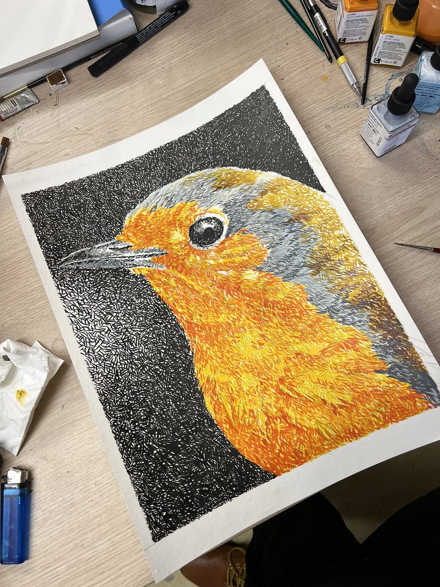 AtelierGeeraets's tweet photo. Voltooid.

Jij hebt altijd een streepje voor
40 x 30 cm
Inkt op papier

Delen is lief https://t.co/2h7saWmo3B