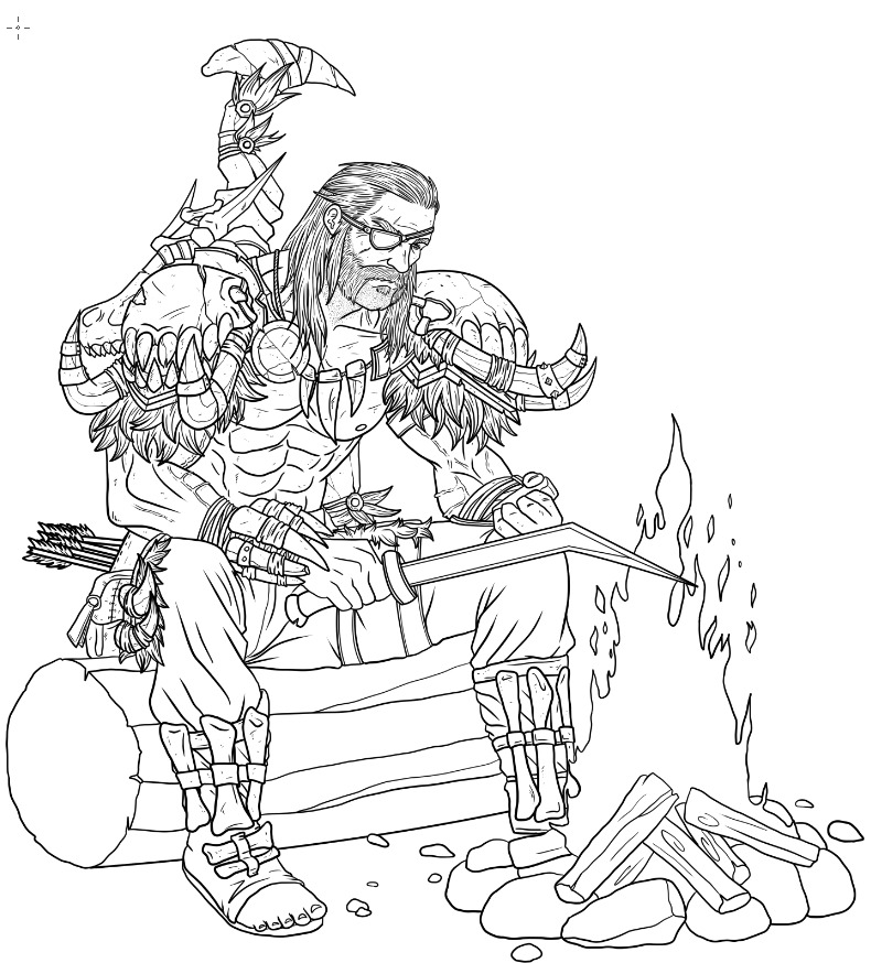 GuilluskiA's tweet photo. Estoy dibujando un par de cazadores de World of Warcraft. https://t.co/iAV61zBYt5