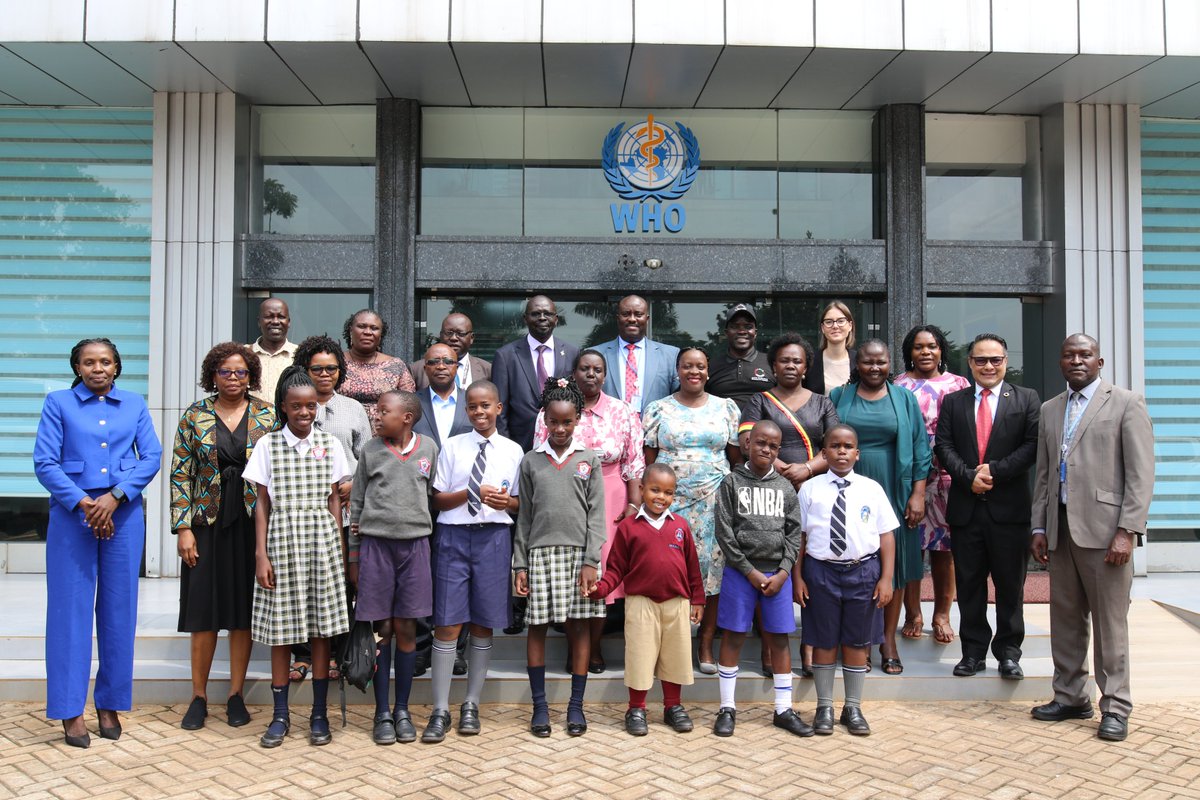 WHOUganda's tweet photo. Today, Members of the Uganda Parliamentary Forum on #Malaria and #NTDs, including 10 Members of Parliament, Children Ambassadors, and @MinofHealthUG, paid a courtesy visit to @WHOUganda to strengthen partnerships for malaria elimination in Uganda. https://t.co/iWzPWqnbuE