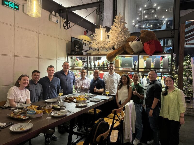 irlembvietnam's tweet photo. Ambassador Ní Fhallúin caught up with members of the Irish Business Association Vietnam (IBAV) on a recent trip to Ho Chi Minh City.

Thanks to Paul Cox and IBAV for working to support 🇮🇪🇻🇳 trade connections! https://t.co/eaZ2F2dLcA