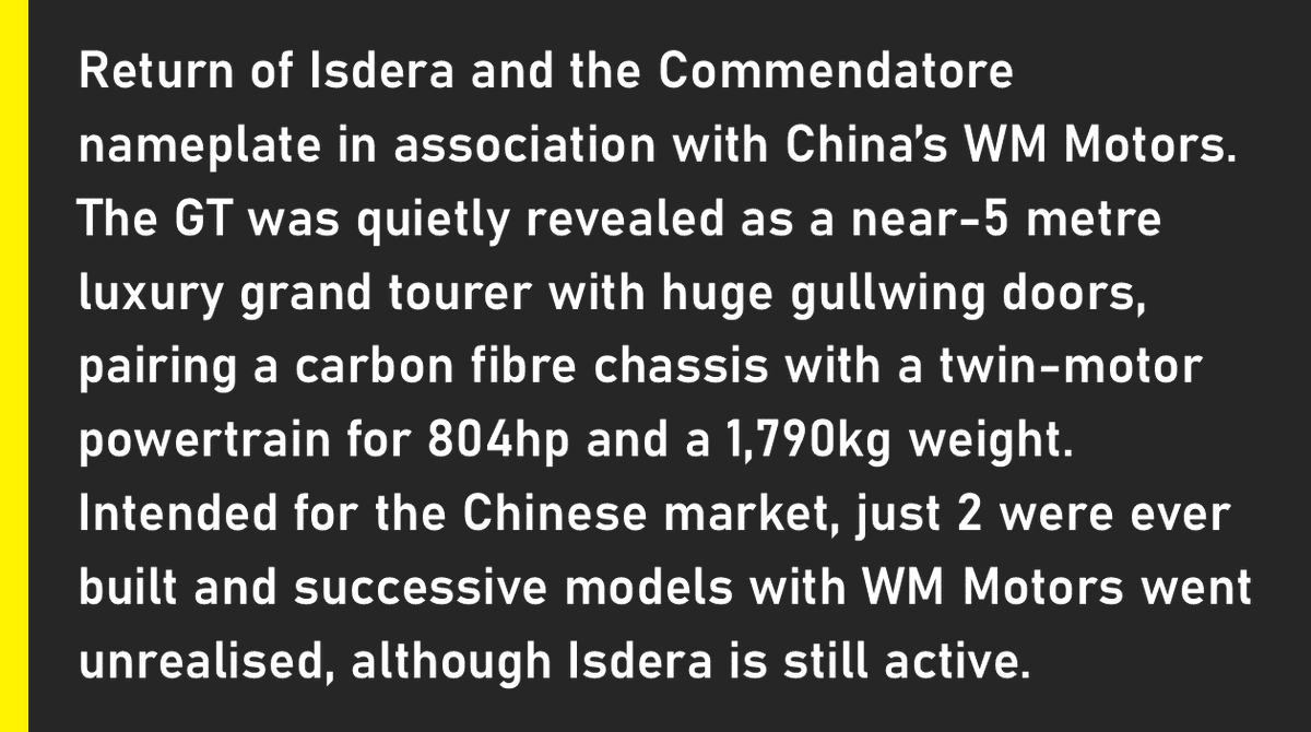 ObscureSupercar's tweet photo. 🇩🇪/🇨🇳 Isdera Commendatore GT
2018 • 2 electric motors • 804bhp • 155mph
📸 Isdera
#osotd #supercars #isdera https://t.co/SK8STymNej