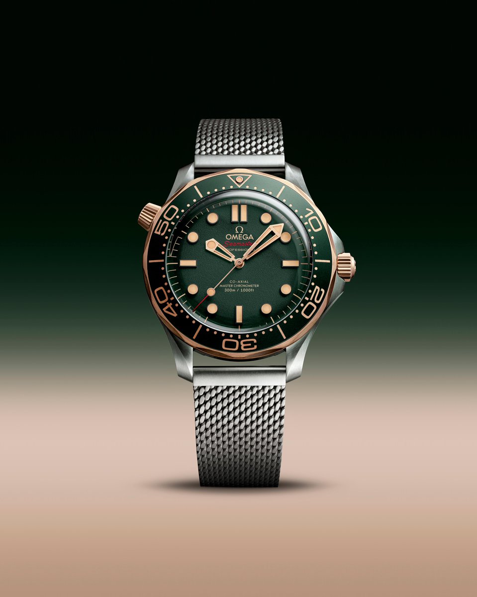 omegawatches's tweet photo. Titanium and Bronze Gold merge to make an icon. The latest Diver 300M with signature skeleton hands and the iconic helium escape valve at 10.  https://t.co/szOcT001kk

#OMEGA
#Seamaster https://t.co/Zx6385NZee