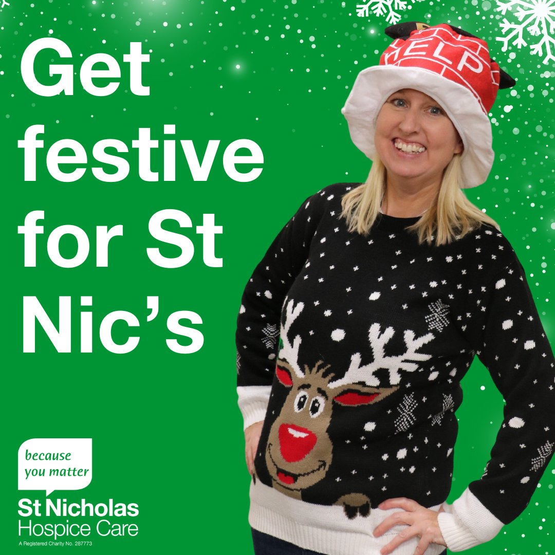Tomorrow is St Nic’s Christmas Jumper Day! We can’t wait to see everyone in their festive jumpers, coming together to make a difference for St Nic's.

Find out more and take part at ow.ly/rfyI50Uj4hs

#StNicsChristmasJumperDay #FestiveFundraising #ChristmasJumperDay