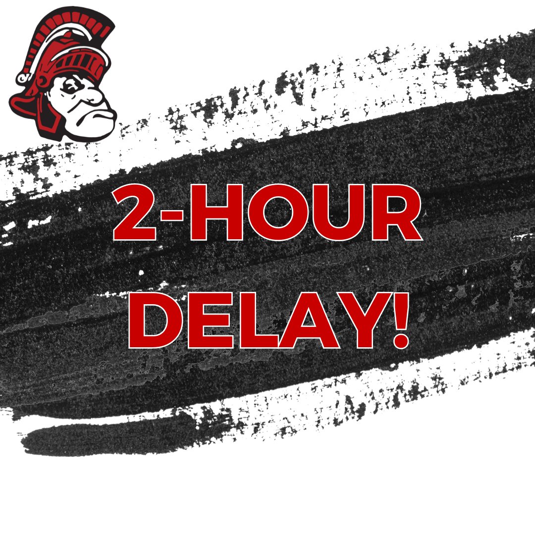 Due to inclement weather, Pleasant Local School District will be on a two-hour delay today, Thursday, December 5th. #SpartansAdvance