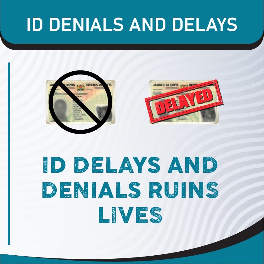 Without an ID card, a Kenyan can’t register the birth of their children; without birth certificates or an IDs, they face a life of difficulties getting into formal education, getting a job, opening a bank account, registering for a sim-card or a driver’s licence. #MyIDMyRight