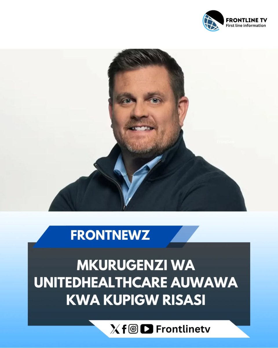 frontline_tv's tweet photo. Mkurugenzi Mtendaji wa UnitedHealthcare #BrianThompson, 50, alipigwa risasi na kuuawa Jumatano asubuhi nje ya Hilton katikati mwa jiji la Manhattan, ambapo alipangwa kuhutubia wawekezaji.
.
Msako sasa unaendelea kumtafuta mtu aliempiga risasi ambaye polisi https://t.co/dScNrGMDXx