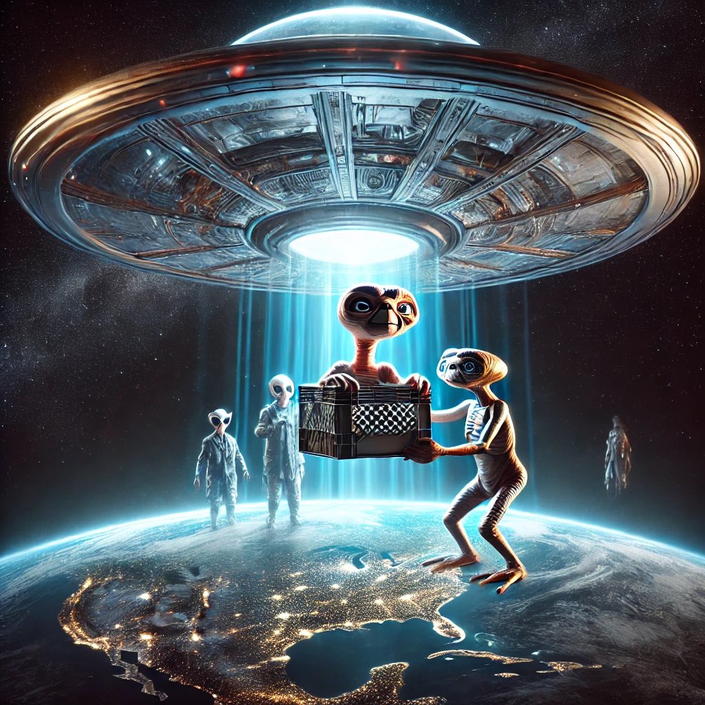 et2411786869537's tweet photo. Did aliens abduct @elonmusk as a child? 👽 Maybe that’s how he got the mission to connect the universe! They must have known he was destined to unite Earth, Mars, and beyond. First step? Building rockets, of course! 🚀🌌 #AlienMission #SpaceConnection #FutureOfSpace https://t.co/a9ys1UddDm