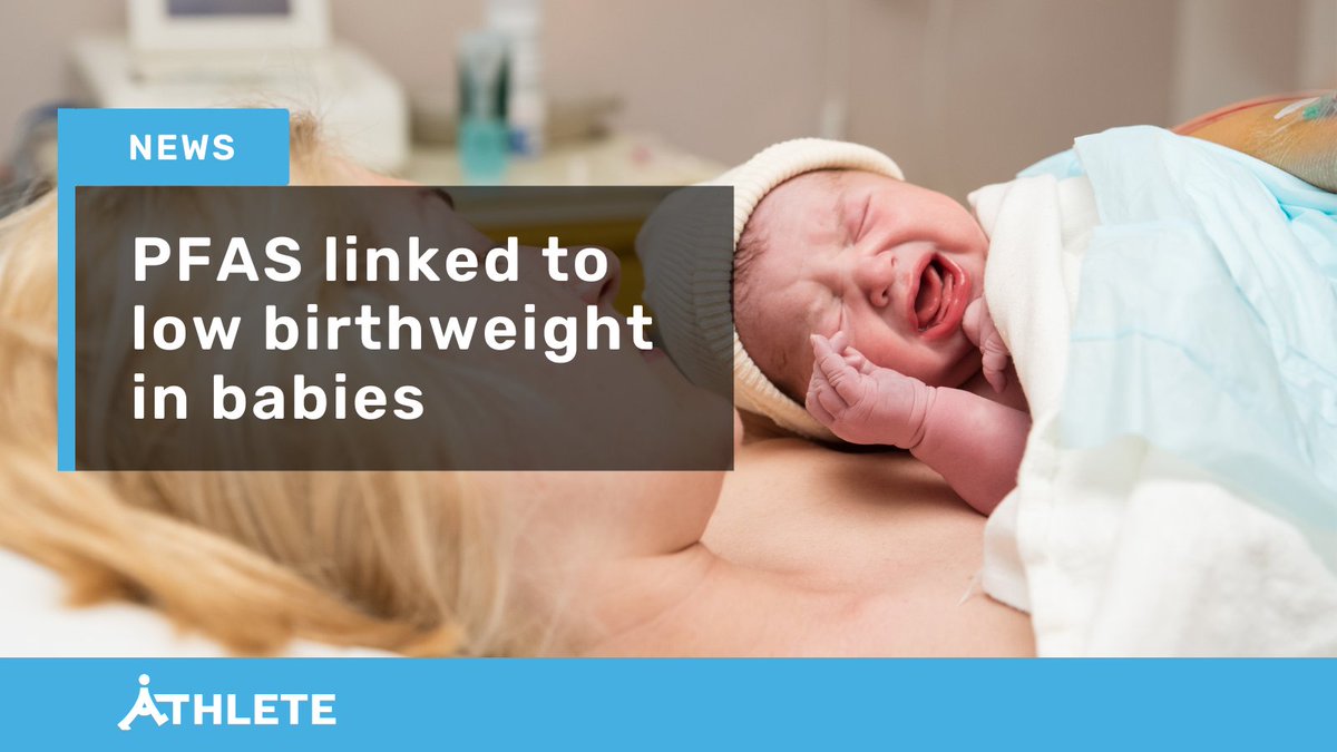👶ATHLETE research shows that higher levels of #PFAS, also known as 'forever chemicals', in a mother's blood during pregnancy are linked with reduced fetal growth. Babies with a lower birthweight face a higher chance of chronic diseases later in life.

➡️ athleteproject.eu/news/pfas-low-…
