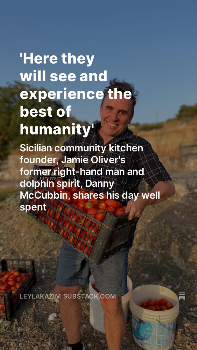 Leyla Kazim (@leylakazim) on Twitter photo 'Inspiring' is overused. But when speaking of <a href="/dannymccubbin/">Danny McCubbin</a> & the incredible work he's doing in Sicily, there are few other words that come to me so forcefully. When I lose heart at the state of the world, I glance over at Danny and my faith is restored. Interview at link in bio 'Inspiring' is overused. But when speaking of <a href="/dannymccubbin/">Danny McCubbin</a> & the incredible work he's doing in Sicily, there are few other words that come to me so forcefully. When I lose heart at the state of the world, I glance over at Danny and my faith is restored. Interview at link in bio